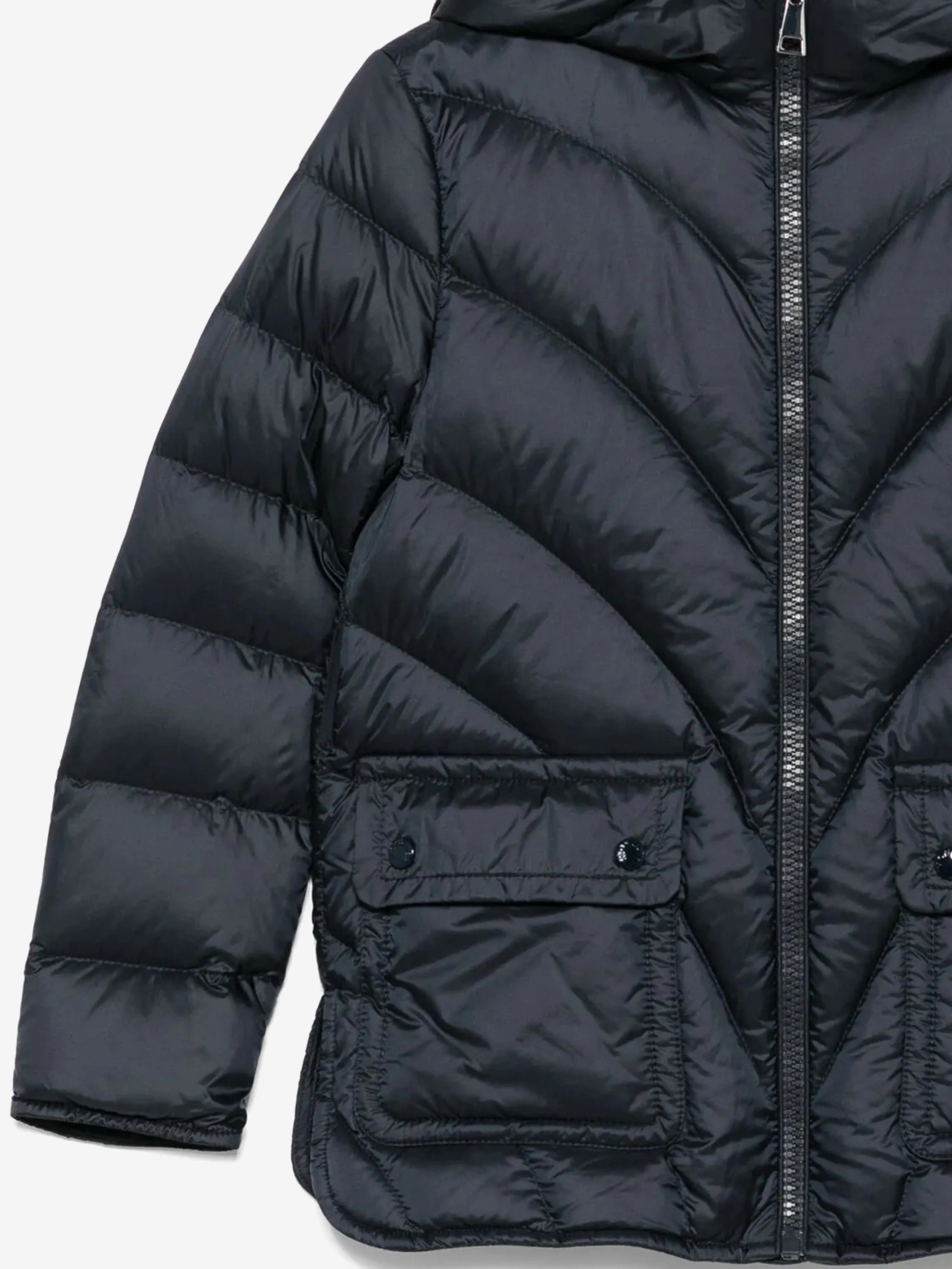 Girls Down Padded Argenno Short Parka in Navy