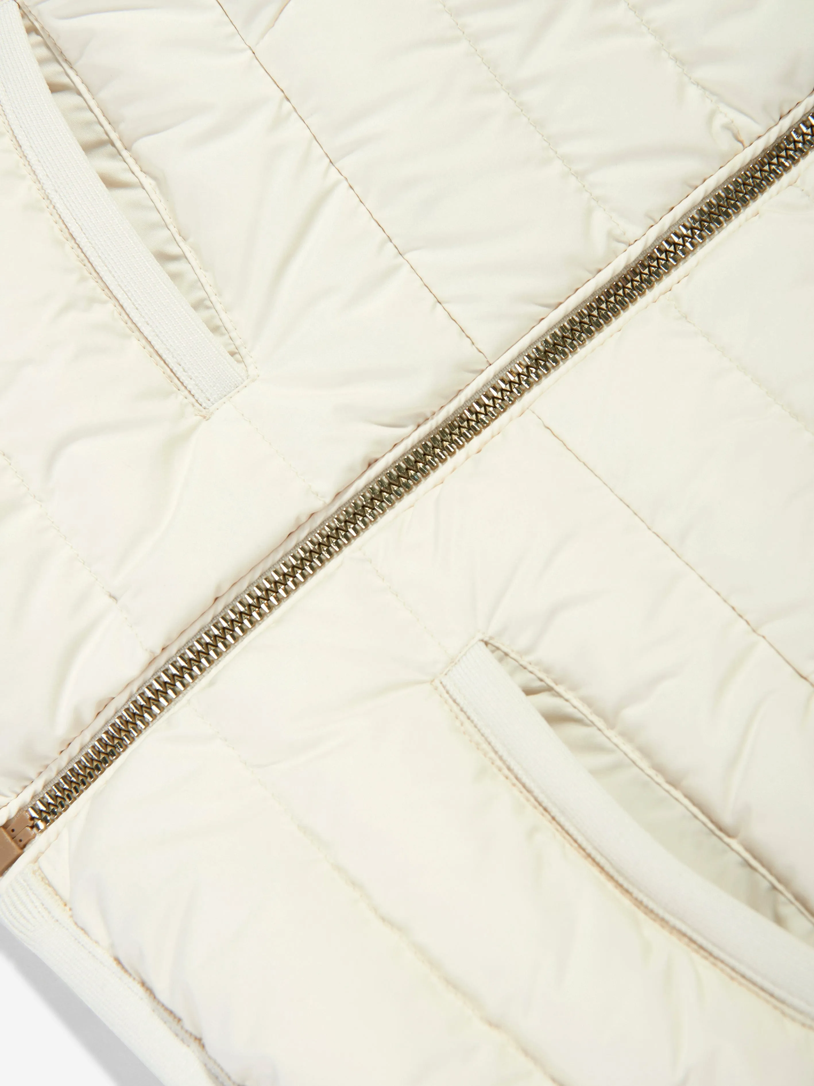 Girls Down Padded Dimase Jacket in Ivory