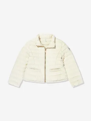 Girls Down Padded Dimase Jacket in Ivory