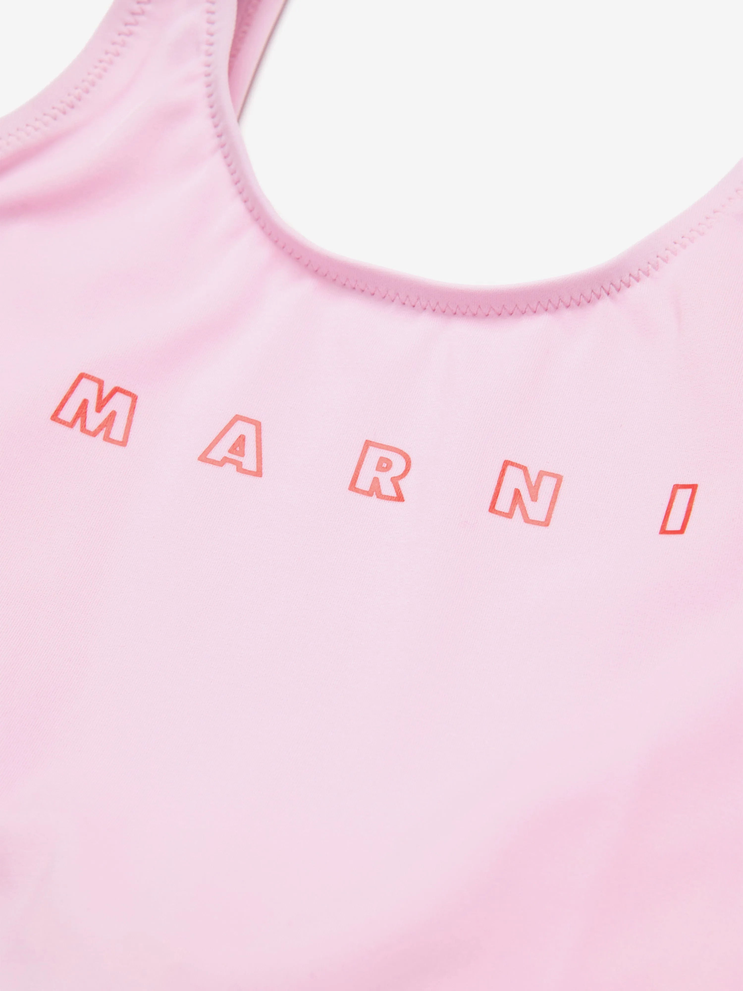 Girls Logo Swimsuit in Pink