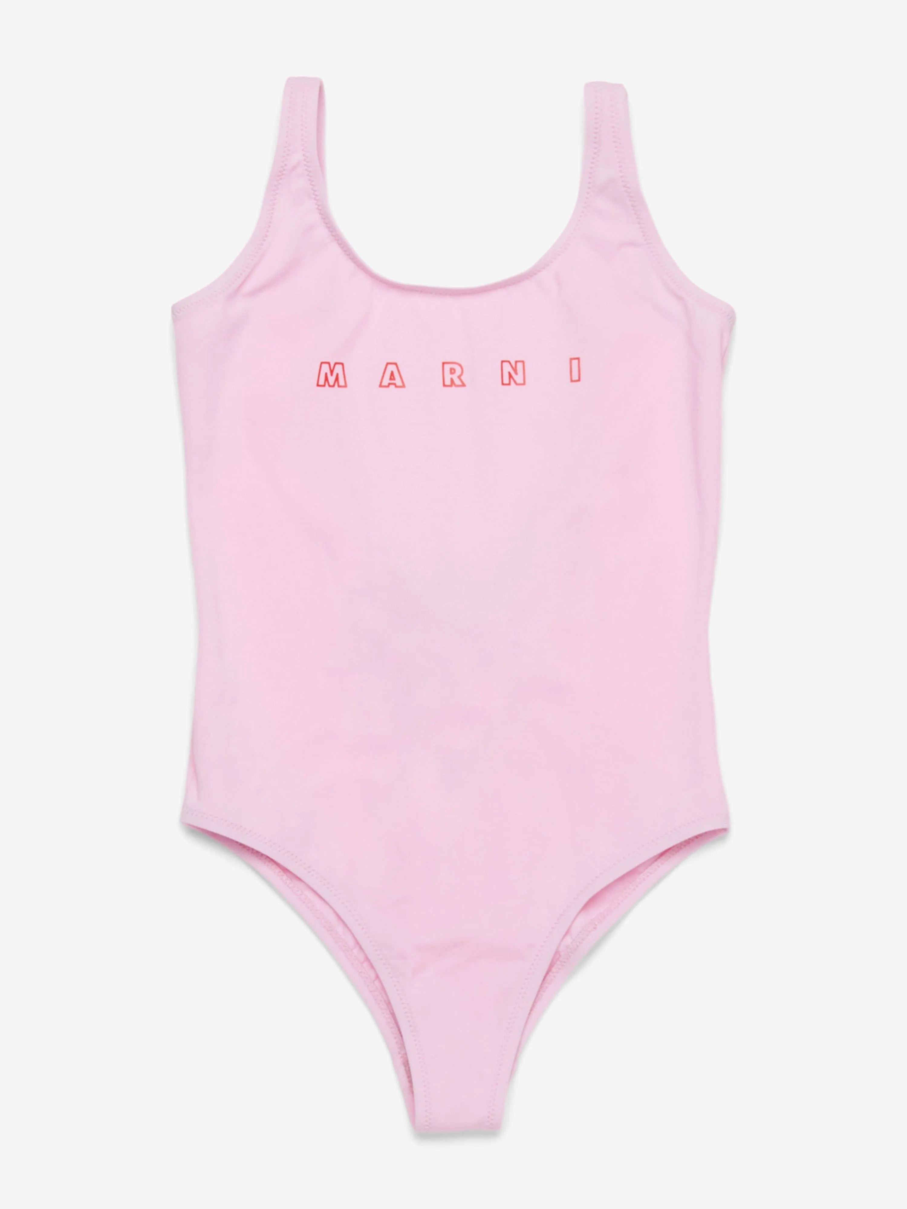 Girls Logo Swimsuit in Pink