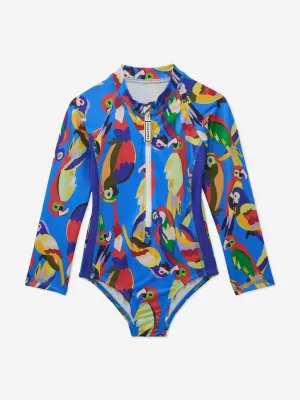 Girls Parrot Swimsuit in Blue (UPF50 )