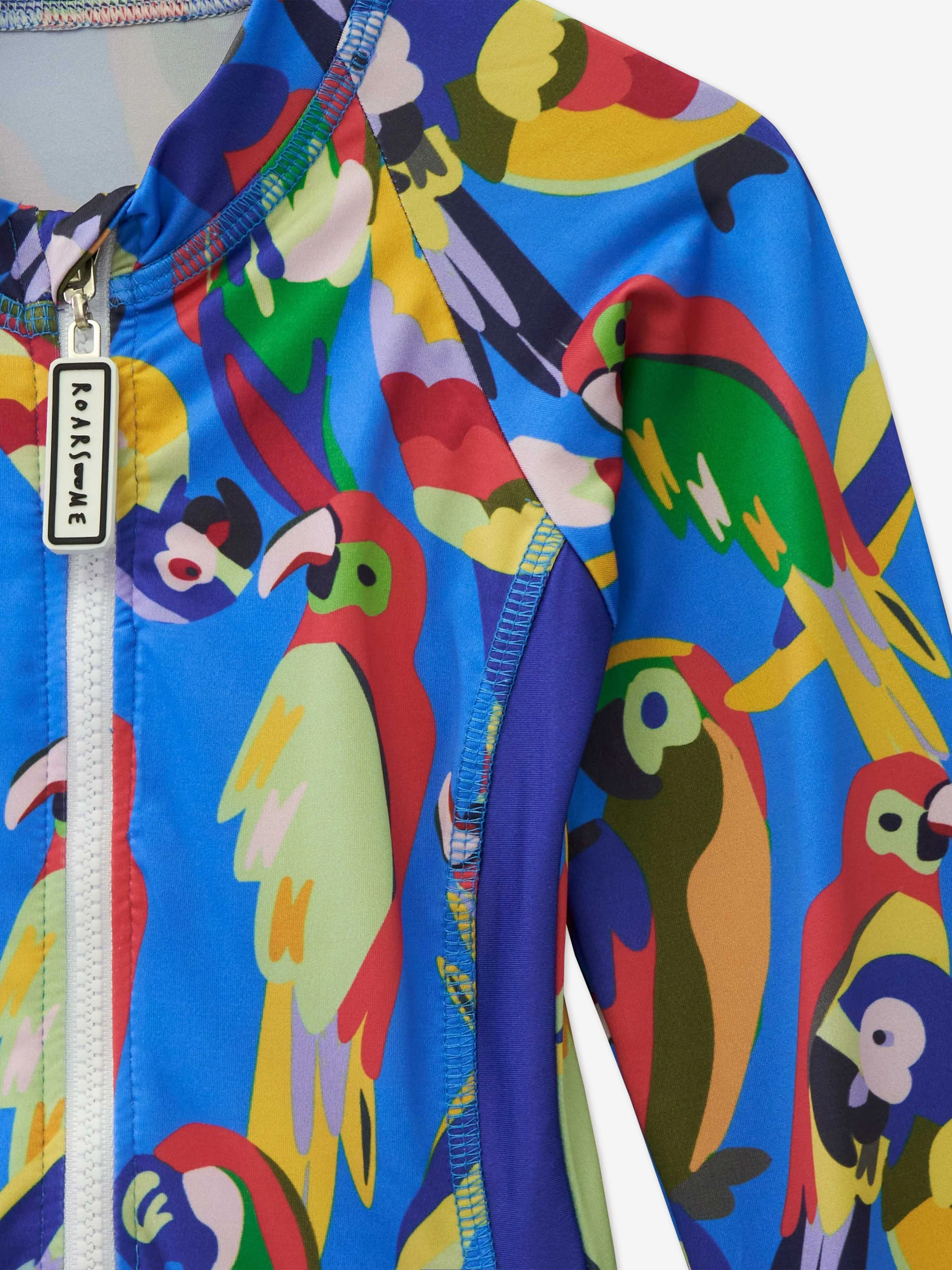 Girls Parrot Swimsuit in Blue (UPF50 )