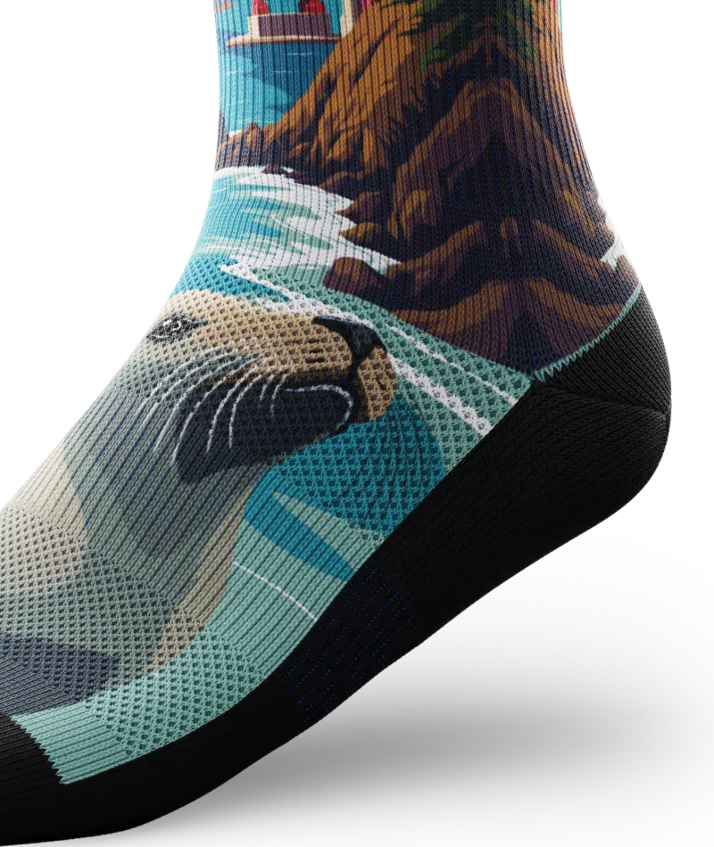Golden Seal Crew Socks