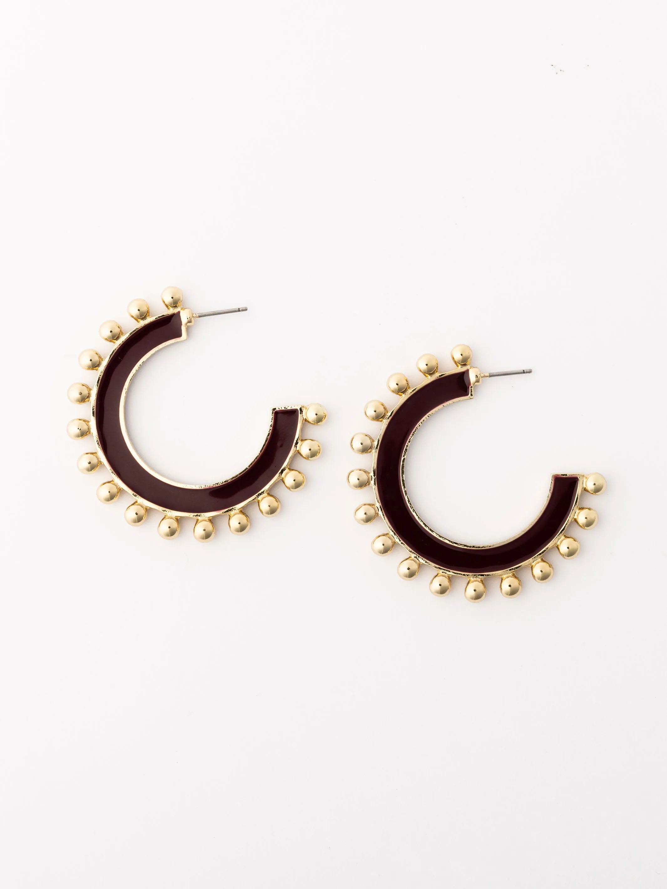 Hadley Earrings | Maroon