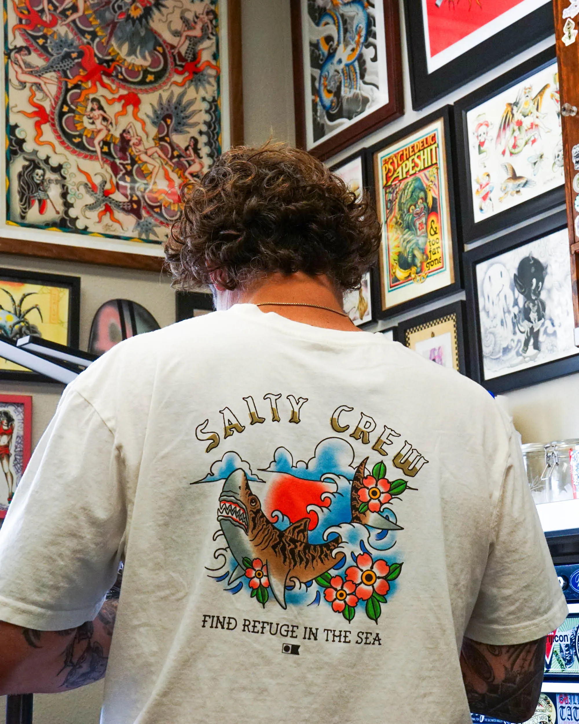 Hopper Vintage Ss Tee - Off White