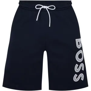 HUGO Navy Logo Sweatshorts