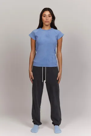 Icy Blue Wash Rib Tee