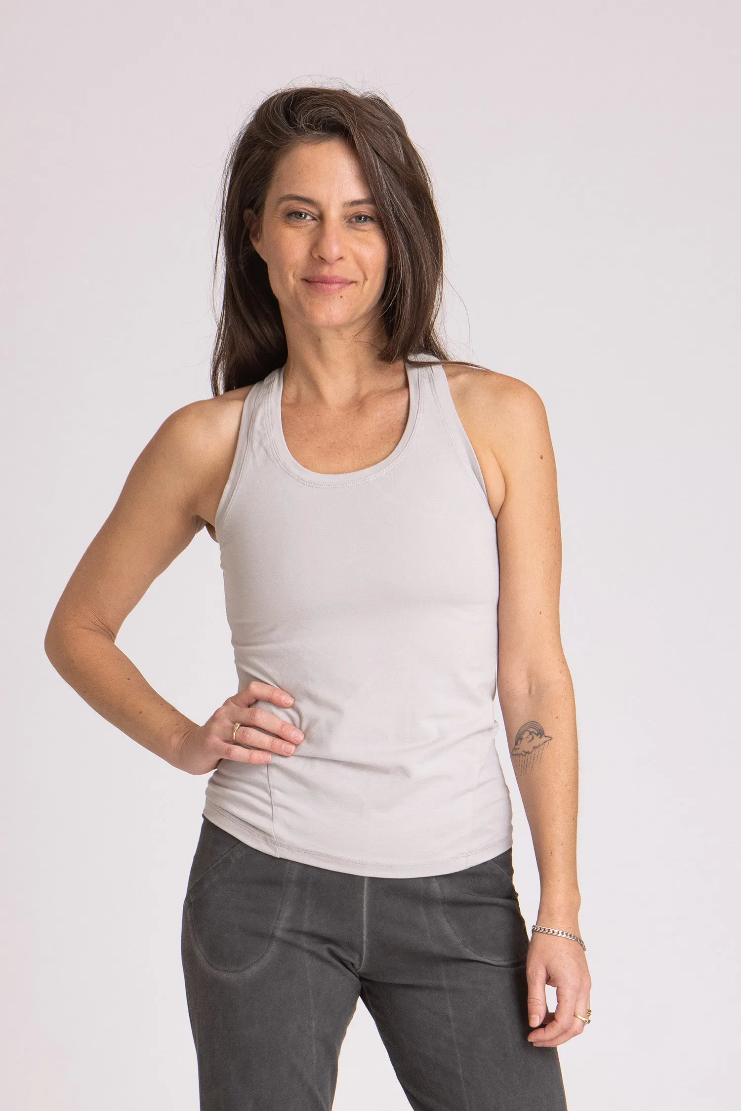 I'mPerfect Soft Modal Racer Tank Top 25%off