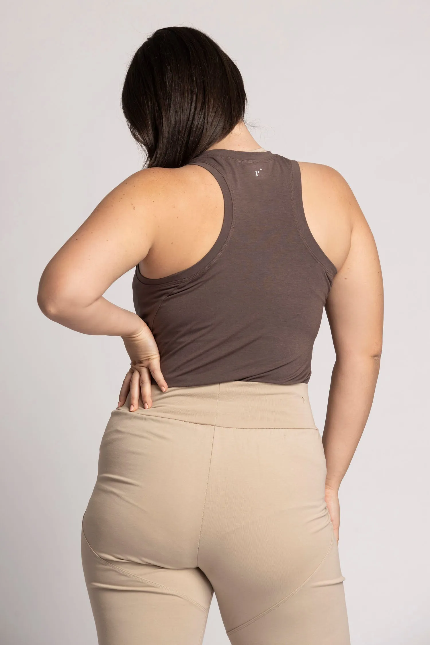 I'mPerfect Soft Modal Racer Tank Top 25%off