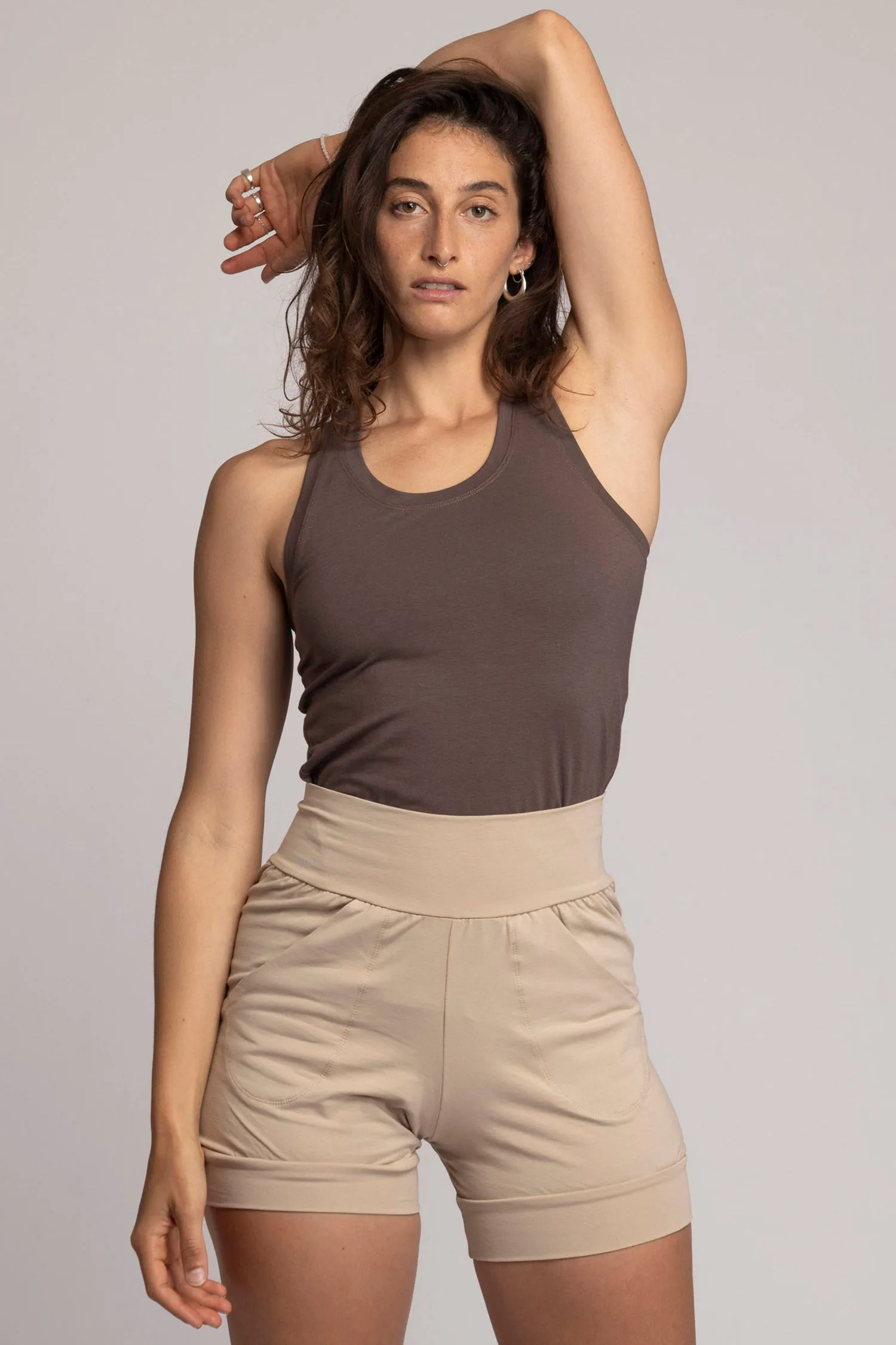 I'mPerfect Soft Modal Racer Tank Top 25%off