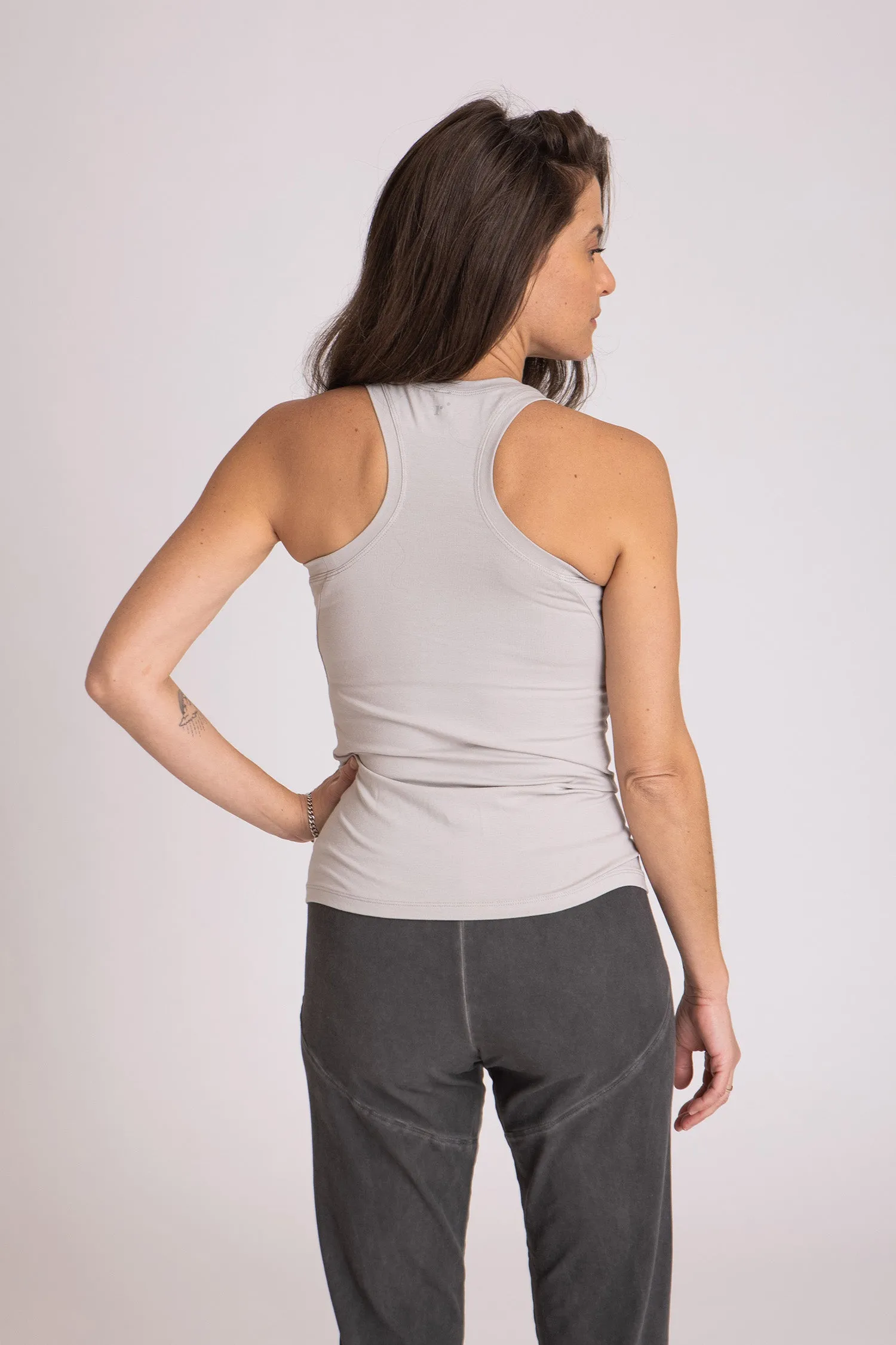 I'mPerfect Soft Modal Racer Tank Top 25%off