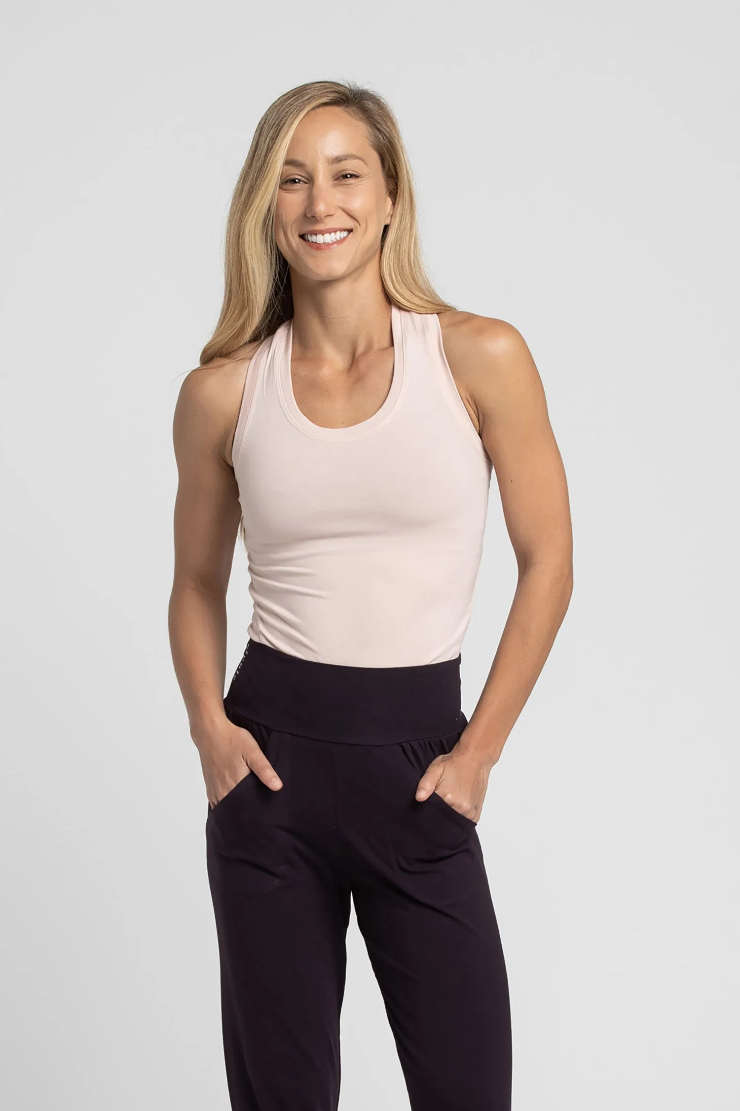 I'mPerfect Soft Modal Racer Tank Top 25%off