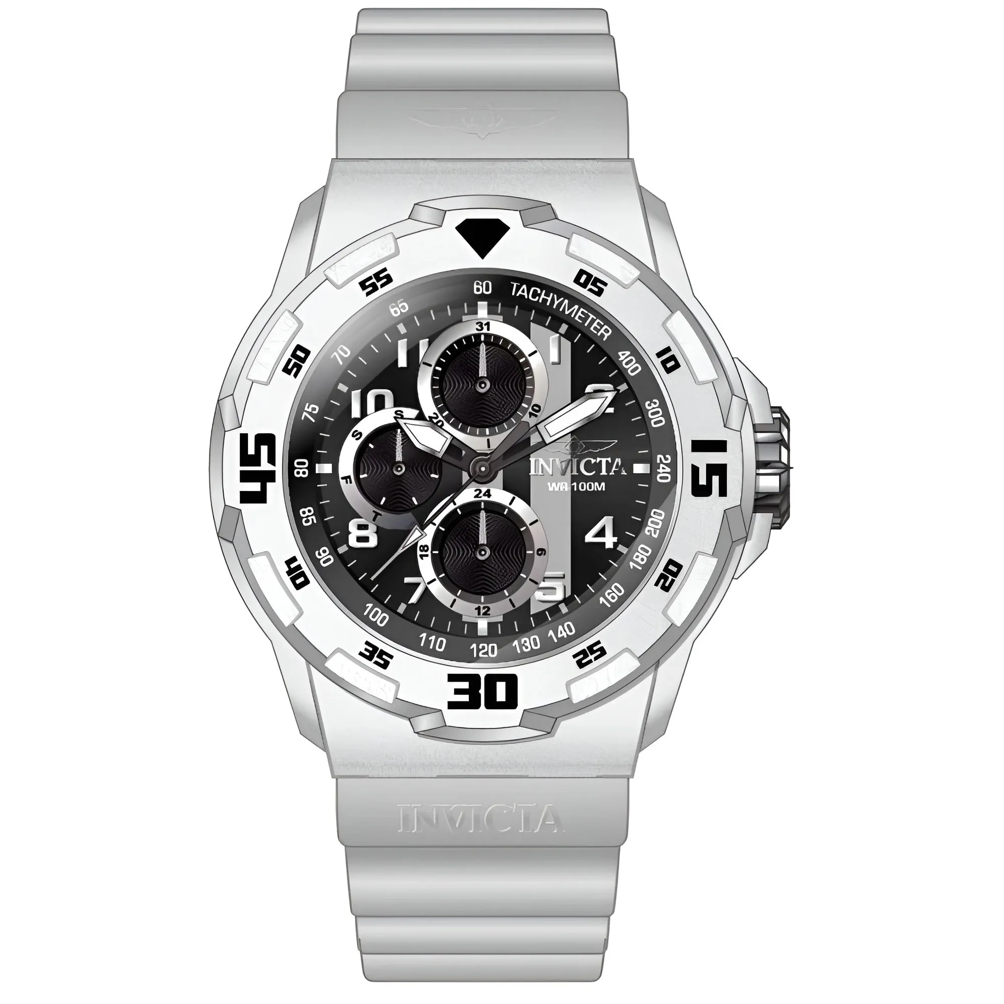 Invicta Men's Watch - Coalition Forces Chrono White Silicone Rubber Strap | 46400