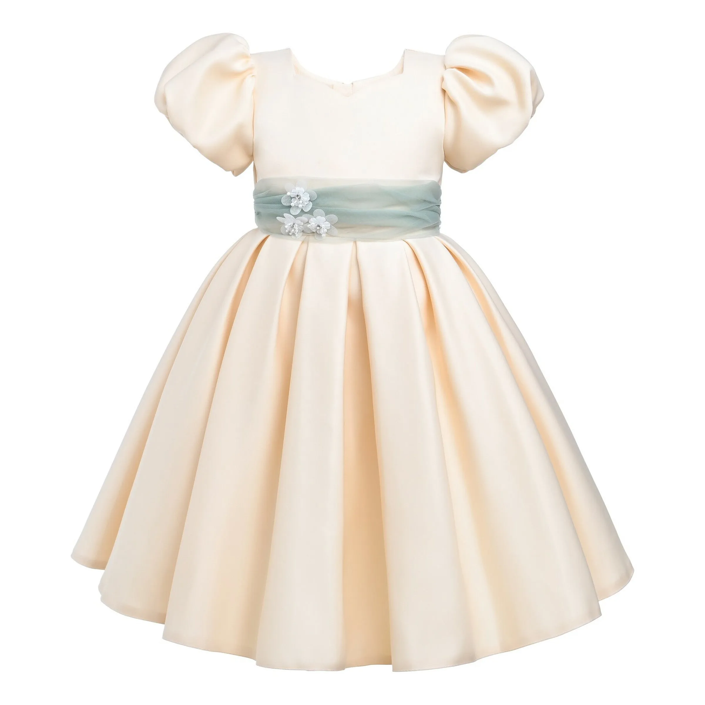 Ivory Easton Teacup Belt Dress