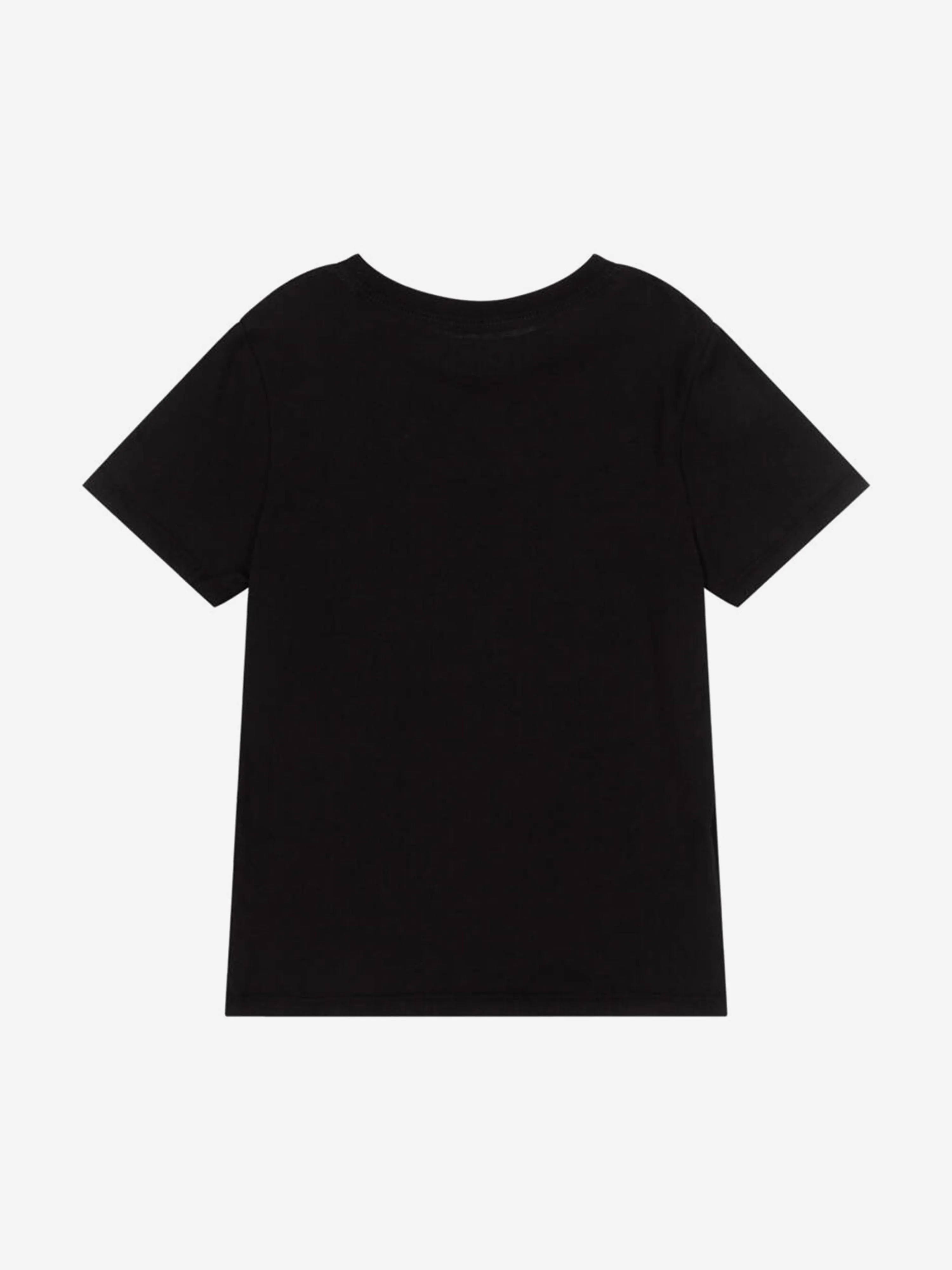 Kids 2 Pack Crew Neck T-Shirt Set in Black