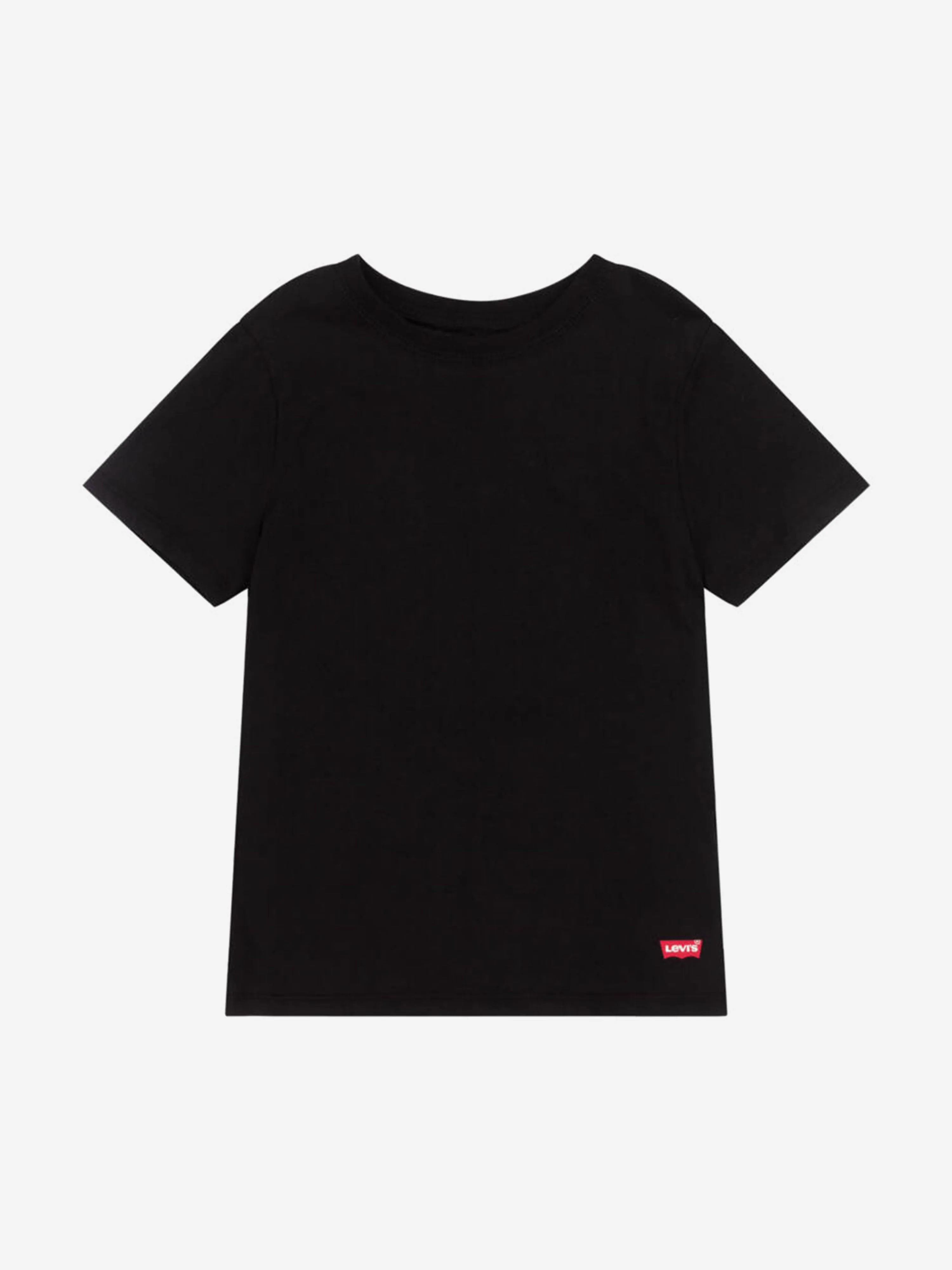 Kids 2 Pack Crew Neck T-Shirt Set in Black
