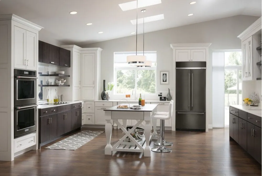 Kitchenaid KBFN506EBS 20.8 Cu. Ft. 36" Width Built In Stainless Steel French Door Refrigerator With Platinum Interior Design - Black Stainless