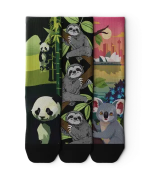 Lazy Limbs Crew Sock 3-Pack