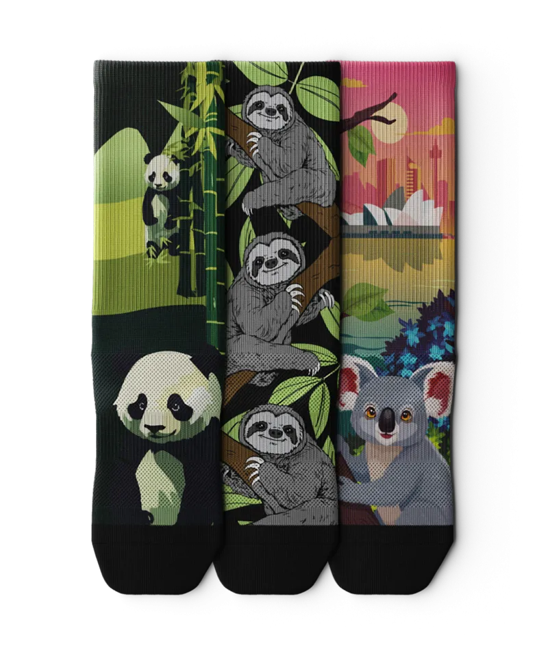 Lazy Limbs Crew Sock 3-Pack