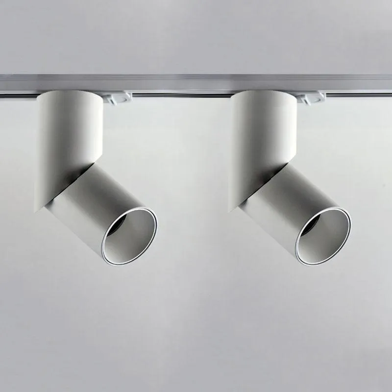 LED Single Spot Track Light Kit | Black | White | 1M & 2 Lights | L-Component
