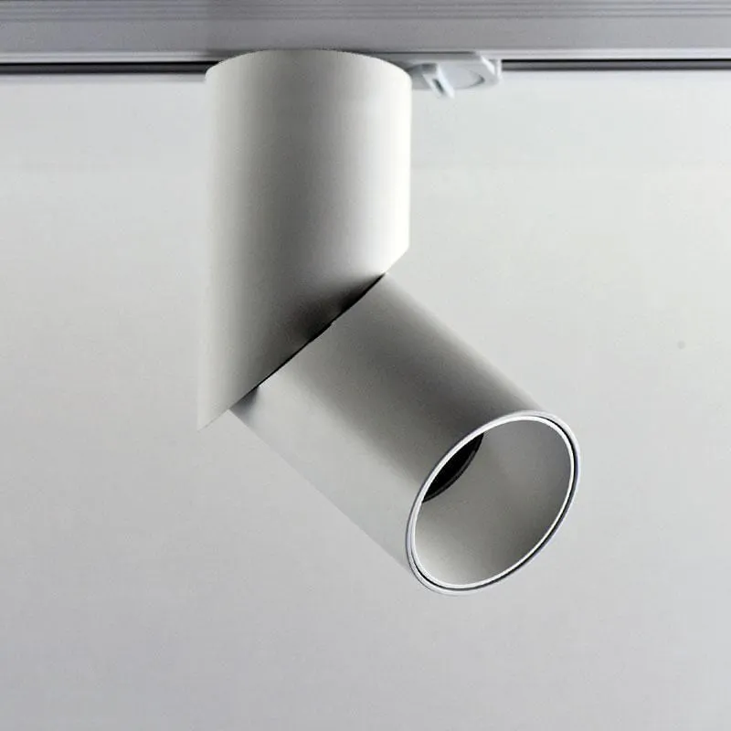 LED Single Spot Track Light Kit | Black | White | 1M & 2 Lights | L-Component