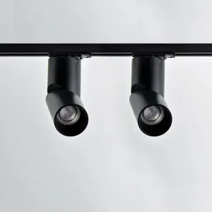 LED Single Spot Track Light Kit | Black | White | 1M & 2 Lights | L-Component