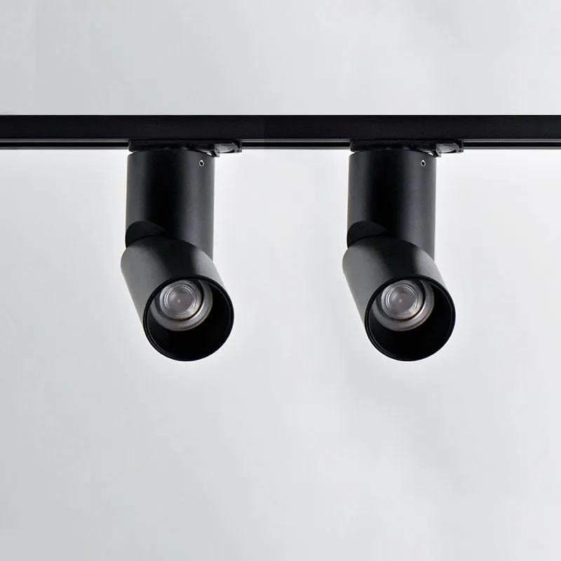 LED Single Spot Track Light Kit | Black | White | 1M & 2 Lights | L-Component