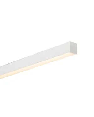 Linear Pendant Slimline White | Integrated Power Cord | Assorted Sizes