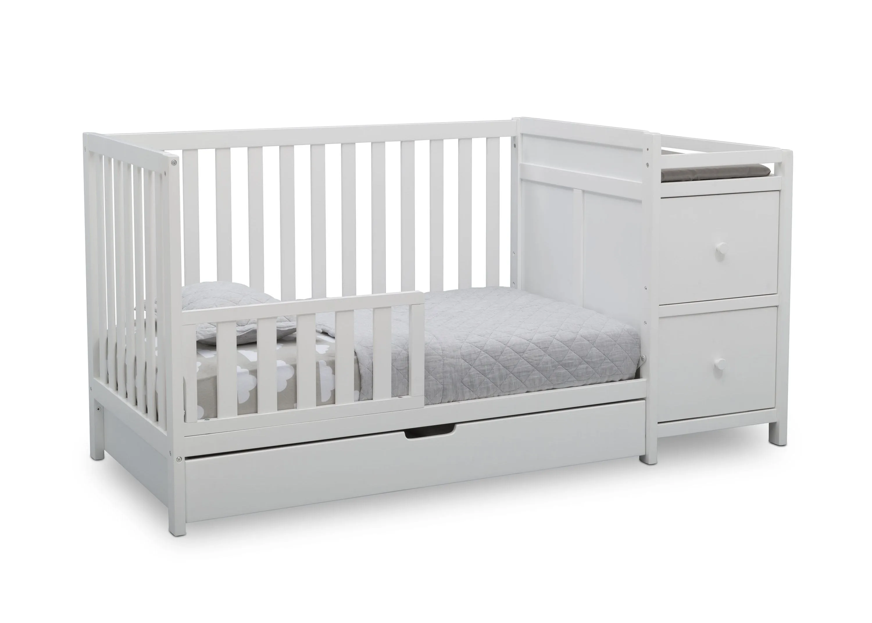 Luna Convertible Crib N Changer with Under Drawer