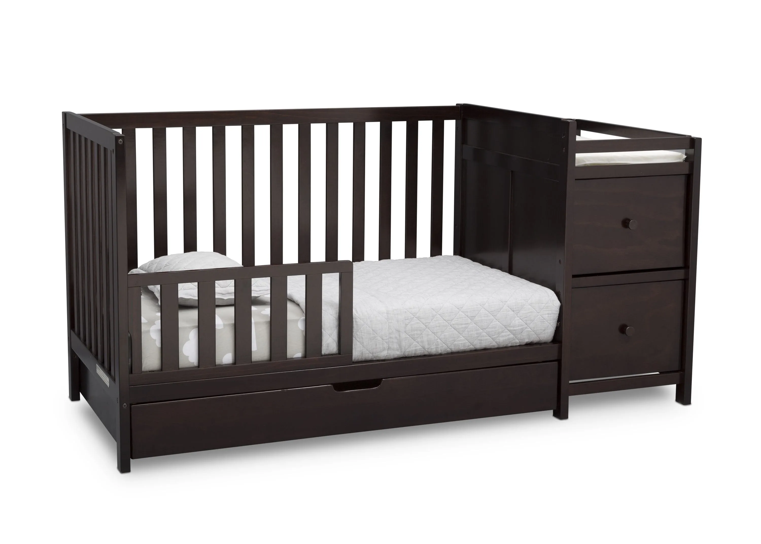 Luna Convertible Crib N Changer with Under Drawer