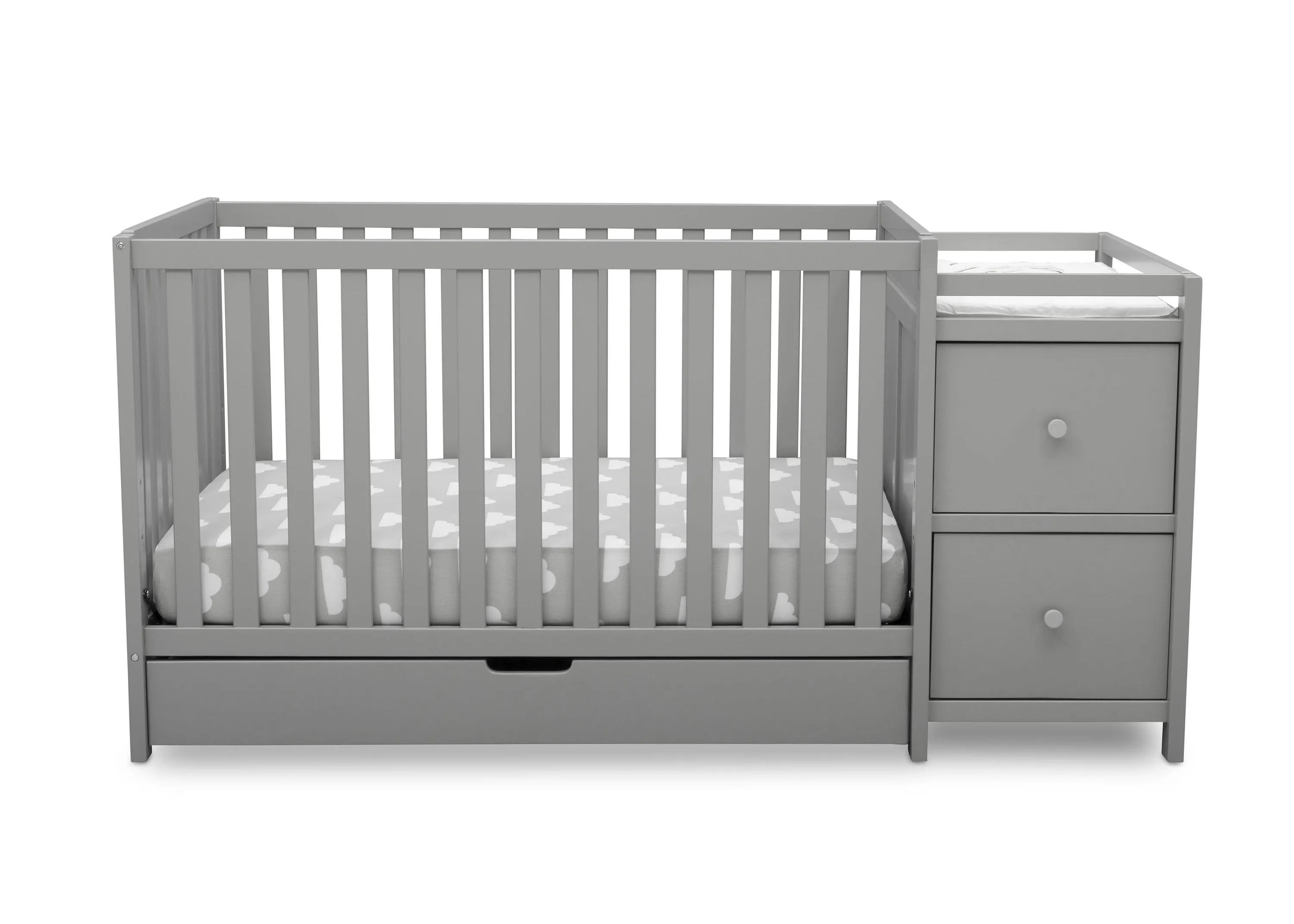 Luna Convertible Crib N Changer with Under Drawer