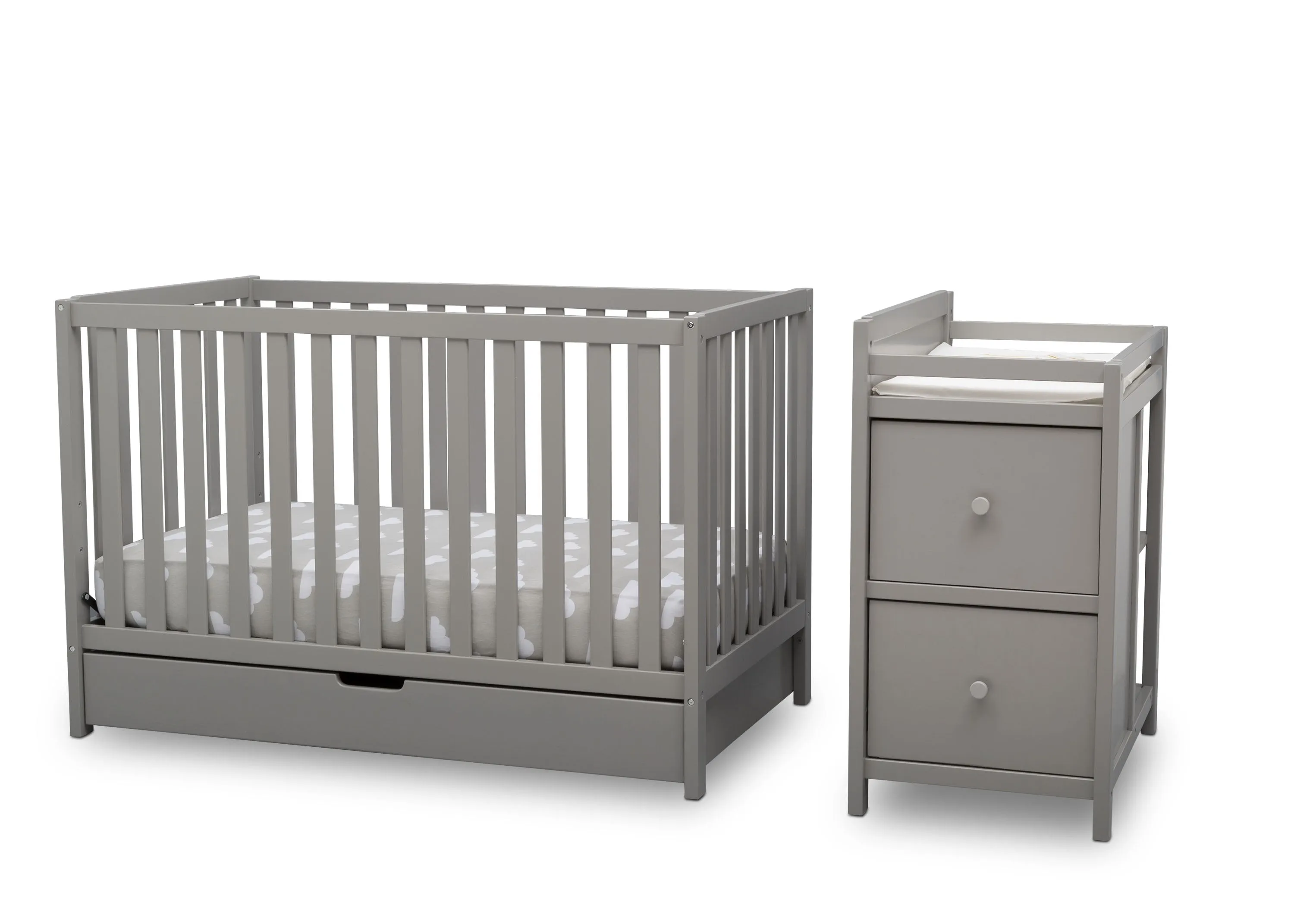 Luna Convertible Crib N Changer with Under Drawer