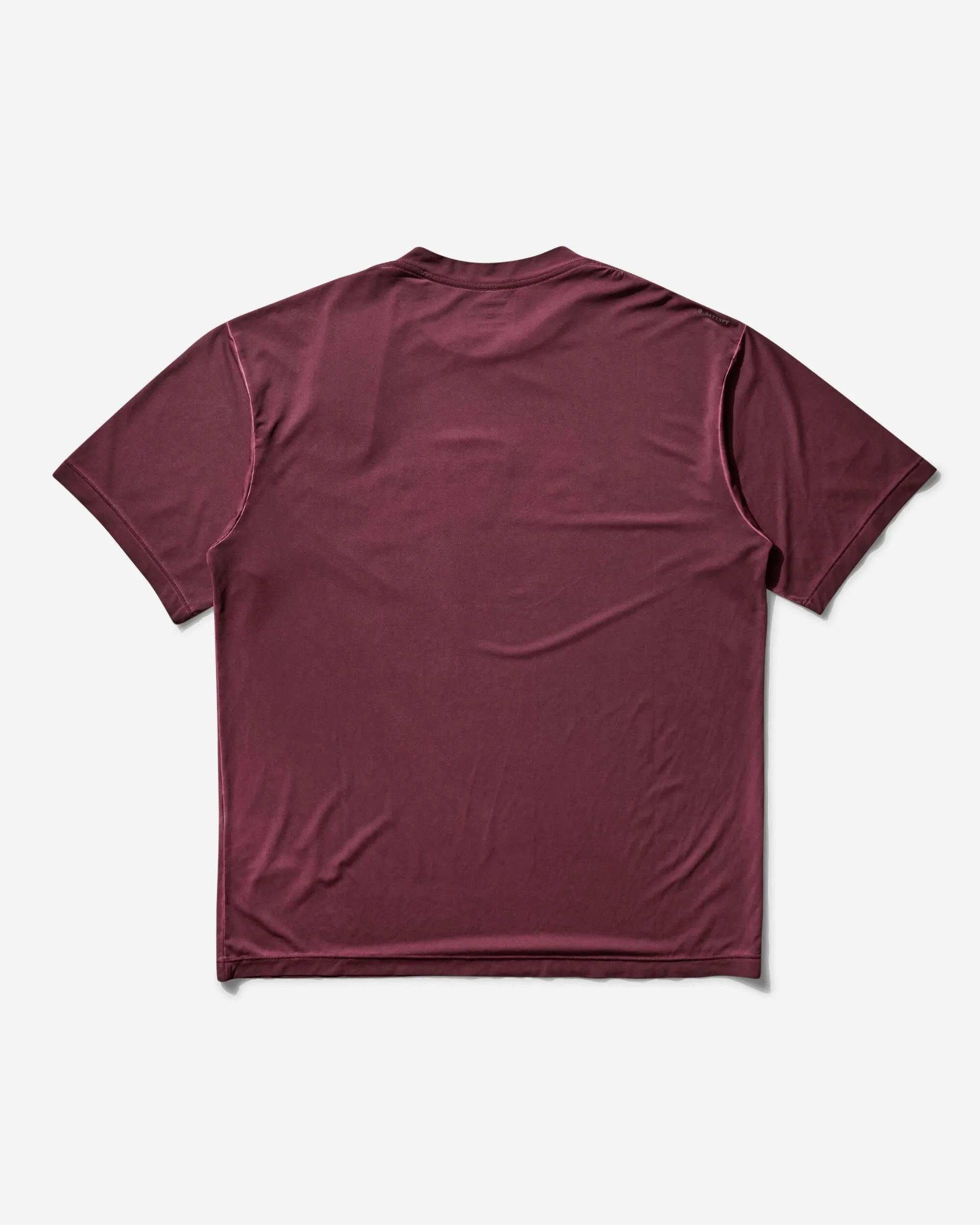 Men's AuraLite T‑Shirt Burgundy Pigment