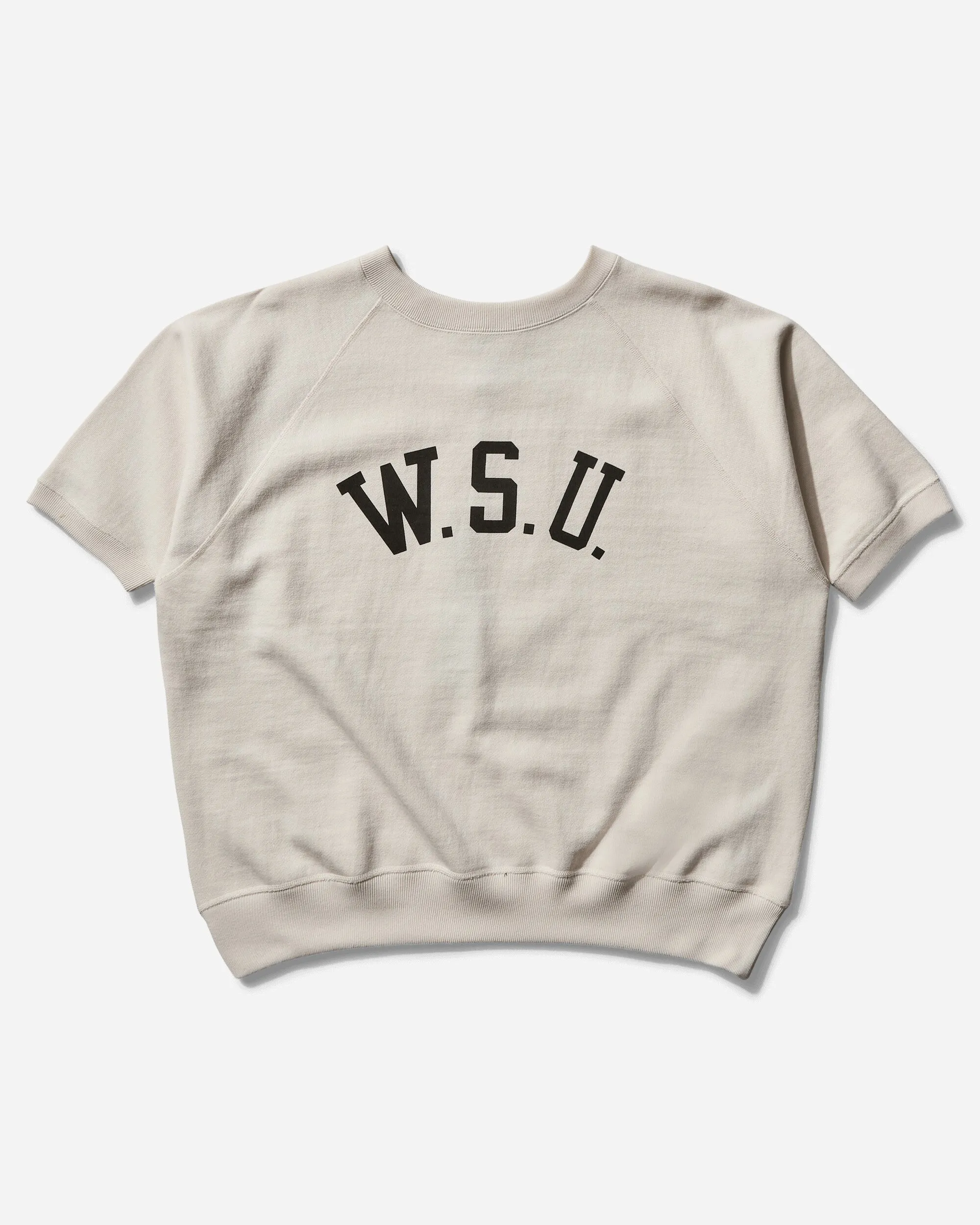 Men's Made in Japan Short Sleeve Crewneck Sweatshirt Off White