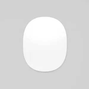 Miller Small Bright White Oval Mirror 60cm x 75cm