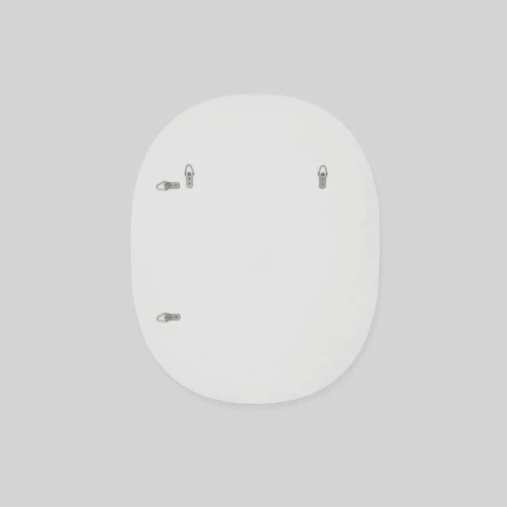 Miller Small Bright White Oval Mirror 60cm x 75cm
