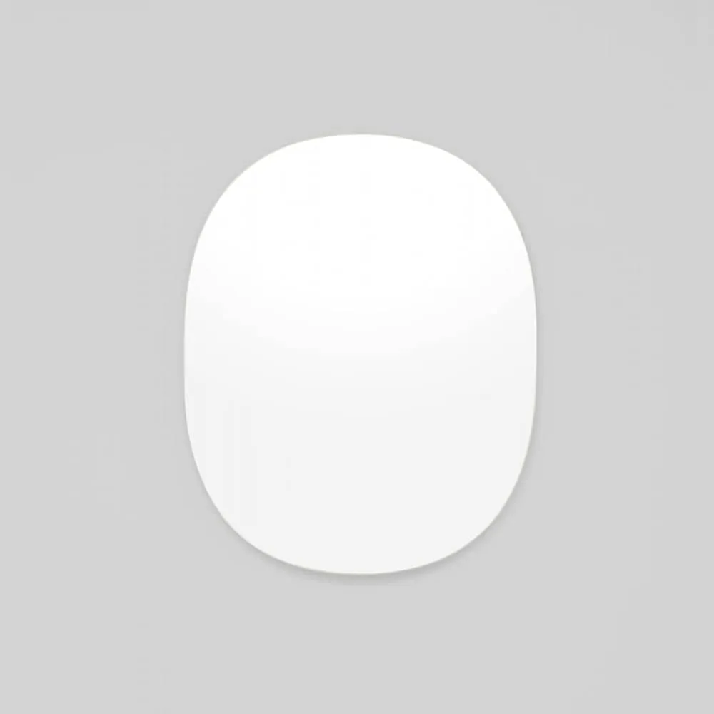 Miller Small Bright White Oval Mirror 60cm x 75cm