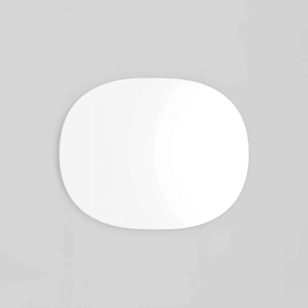 Miller Small Bright White Oval Mirror 60cm x 75cm