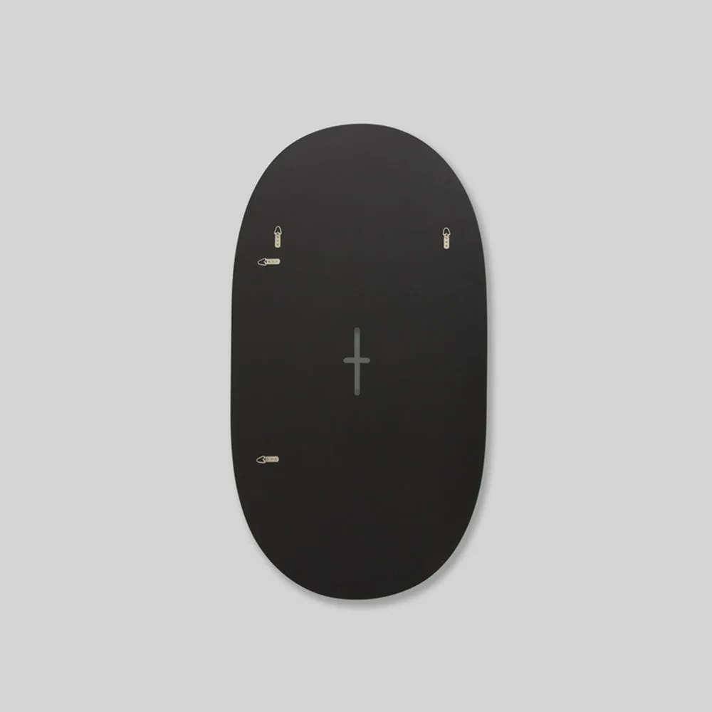 Miller Tall Black Oval Mirror 80cm x 150cm