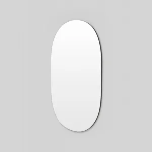 Miller Tall Black Oval Mirror 80cm x 150cm