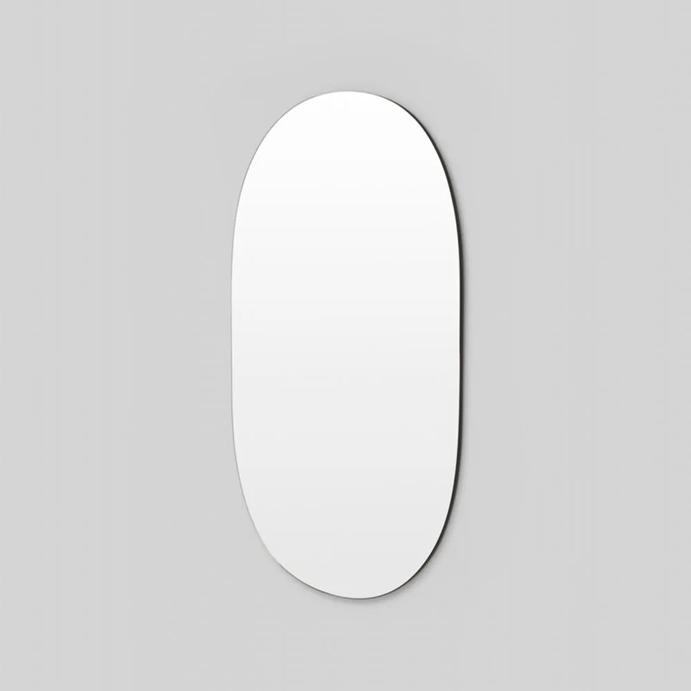 Miller Tall Black Oval Mirror 80cm x 150cm