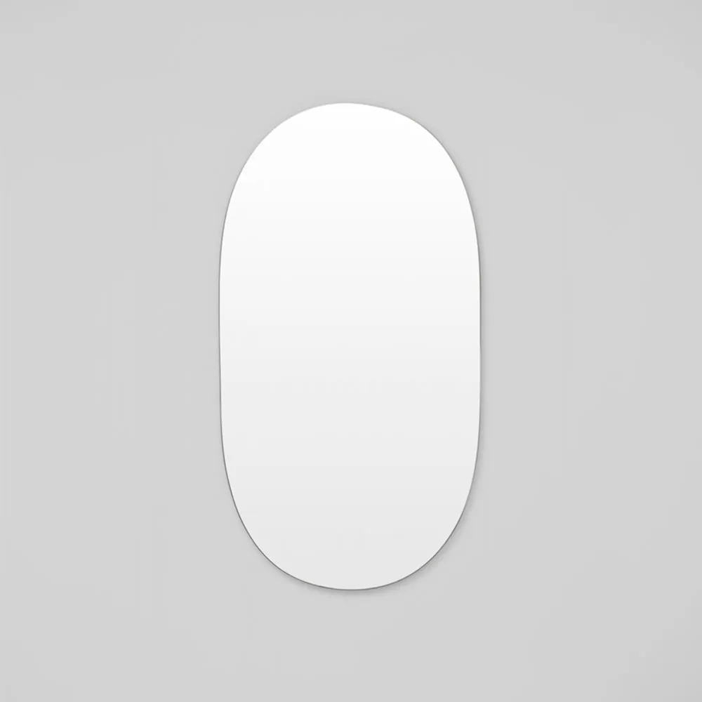 Miller Tall Black Oval Mirror 80cm x 150cm