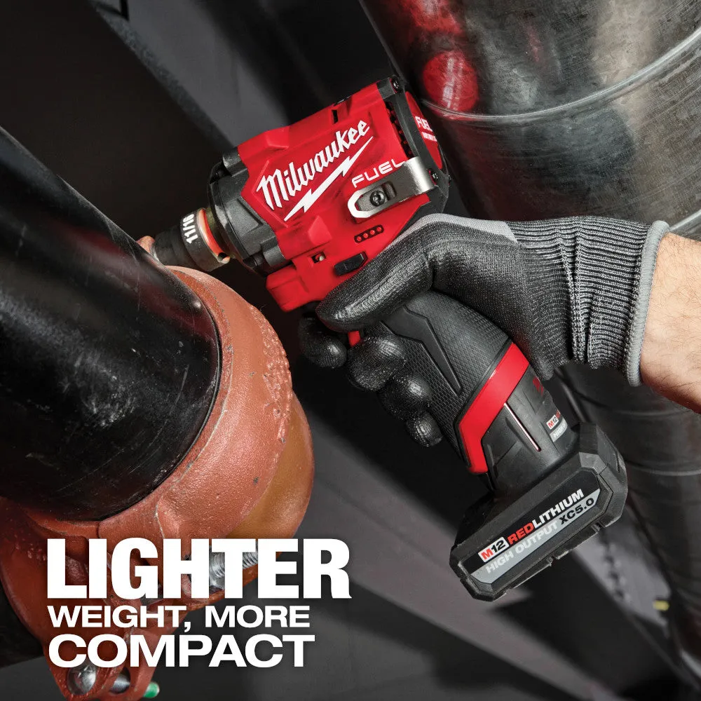 Milwaukee 2563P-20 M12 FUEL 12V 1/2" Impact Wrench w/ Pin Detent - Bare Tool
