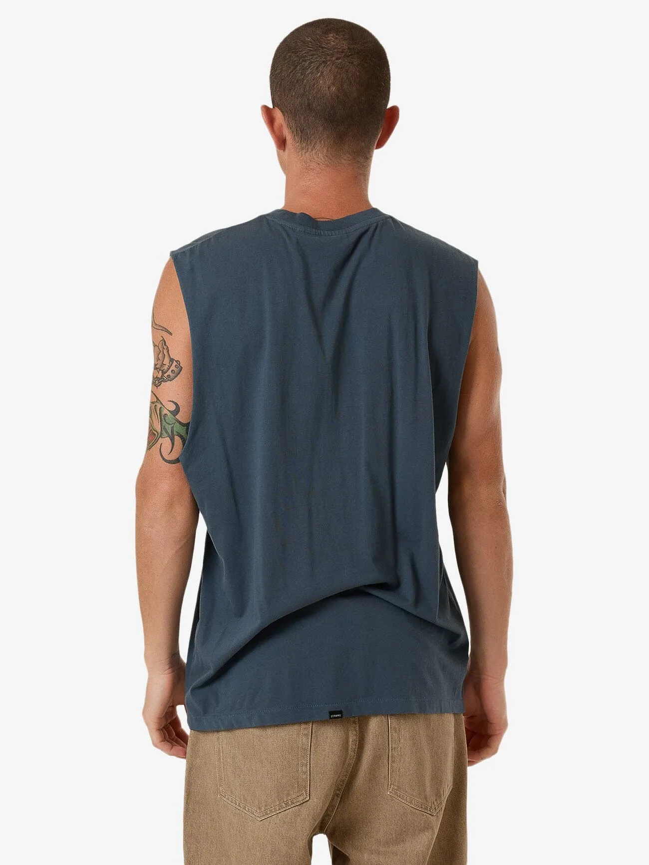 Minimal Thrills Merch Fit Muscle Tee - Dark Slate