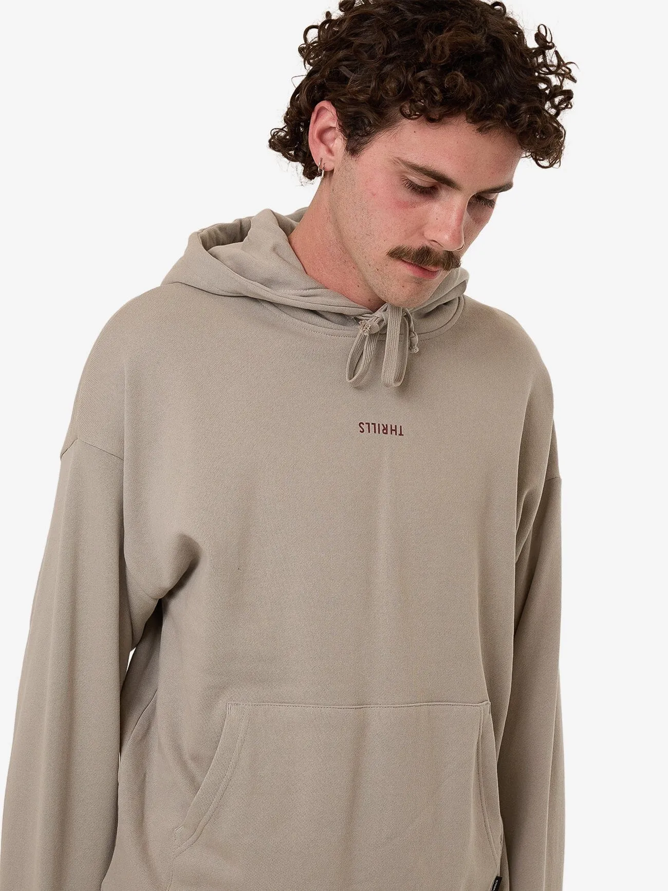 Minimal Thrills Slouch Pull On Hood - String