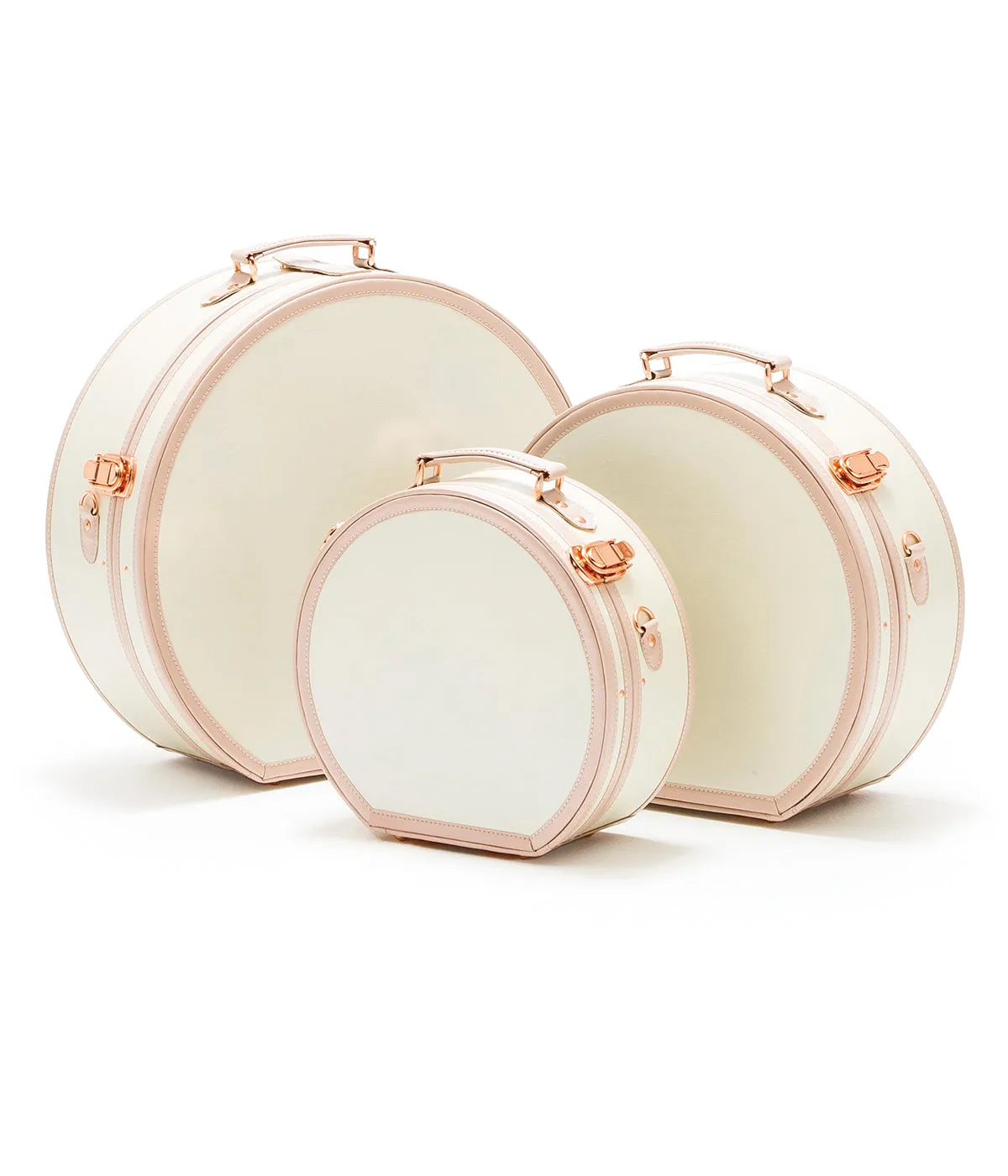 Minimalism Medium Hat Box - Cream White's