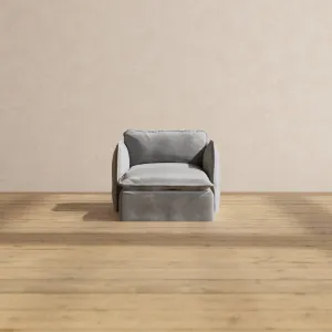 Modular Performance Chaise Armchair in Ash | Deluxe Blend