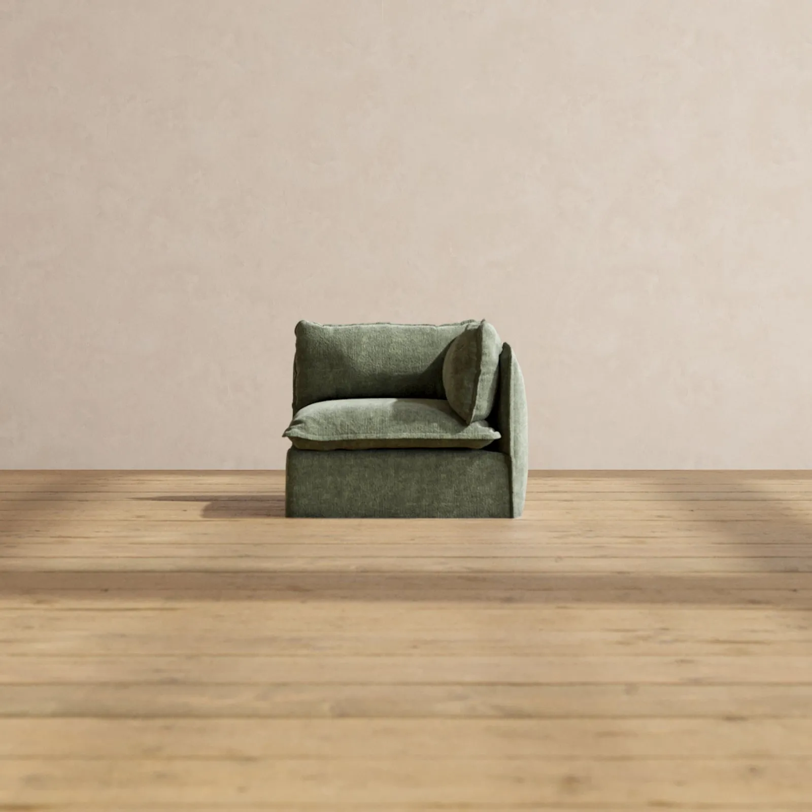 Modular Performance End Chair in Willow | Deluxe Blend
