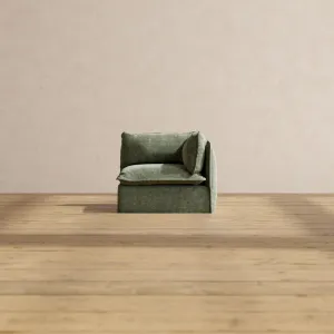 Modular Performance End Chair in Willow | Deluxe Blend